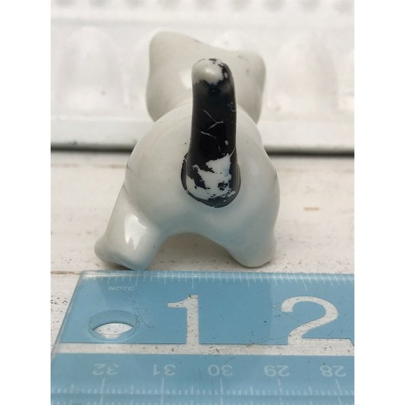 Vtg Porcelain Hand Painted Antq 50s Cat Figurine W ChairCats Kitten Miniature - Picture 8 of 16
